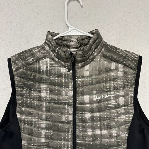 Eddie Bauer Women’s Ascent Storndown 800 Down Fill Camo Vest Size Large Puffer - Picture 4 of 11
